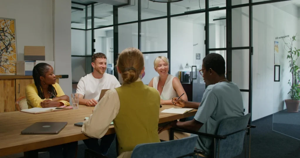 Meeting in the office